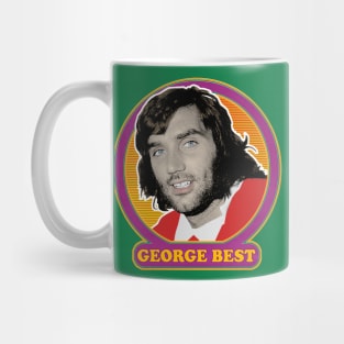 George Best // Retro Style Fan Art Design Mug